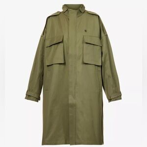 Daily Paper Penata Embroidered Cotton Trench Coat NWT